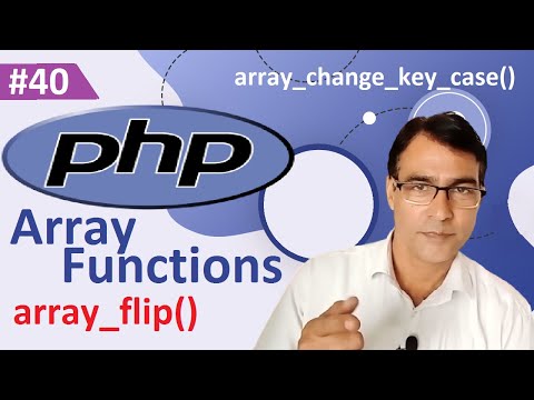 PHP array_flip() and array_change_key_case() function | PHP tutorial for beginners lesson - 40