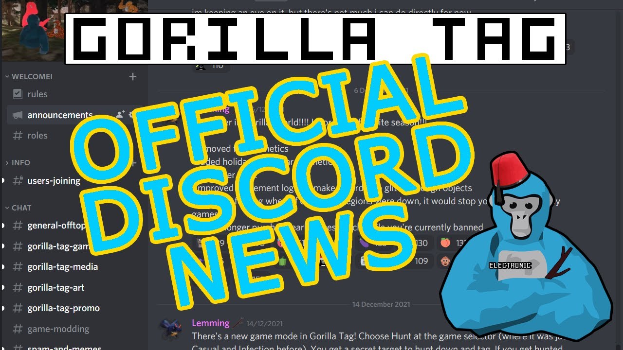 gorilla tag  also join the discord by typing !discord - striker76ttv on  Twitch