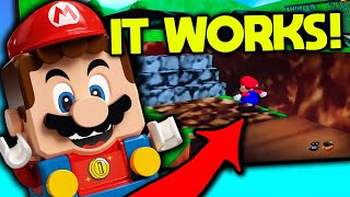 I used LEGO Mario to play Super Mario 64