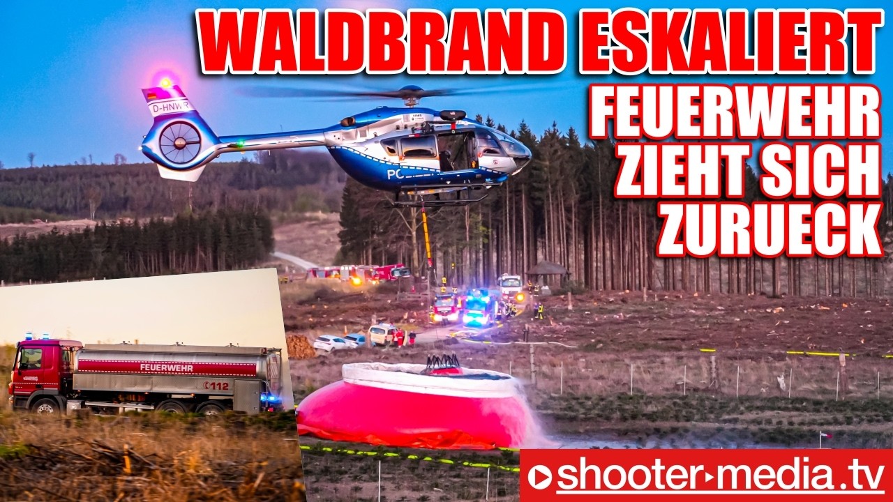 🛑 GROSSE DOKU 🛑 :  🔥🔥  WALDBRAND ESKALIERT ▶️ FEUERWEHR MUSS SICH ZURÜCKZIEHEN  🔥🔥