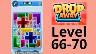 Drop Away Level 66-70 | Color Puzzle ASMR #dropaway #asmrgaming #manluimantamasmr