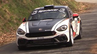 Abarth 124 R-GT Rally Car in Action- Pure Sound, Accelerations, FlyBys & More