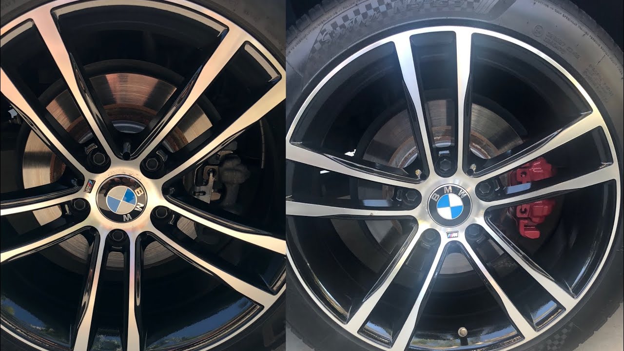 Painting My F30 BMW Calipers Red YouTube