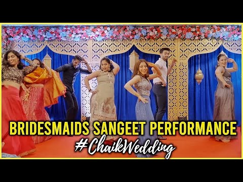 Best Surprise Bridesmaid Sangeet Performance | Chefie Ankita