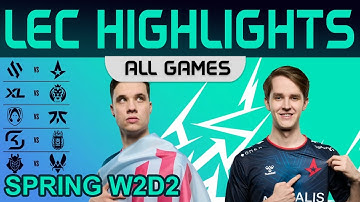 LEC Highlights Week2 Day2 LEC Spring 2023 All Games By Onivia