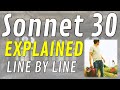 Line by line shakespeares sonnet 30