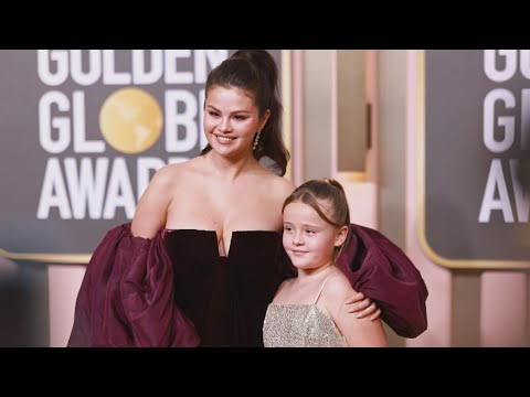 Selena gomez and sister dazzle in designer looks at 2023 golden globes