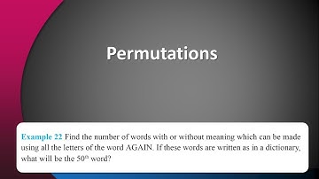 11th Ch#07 Permutations and Combinations | Permutations | Example 22 [Hindi]