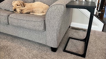 VASAGLE C-Shaped End Table/Side Table for Sofa