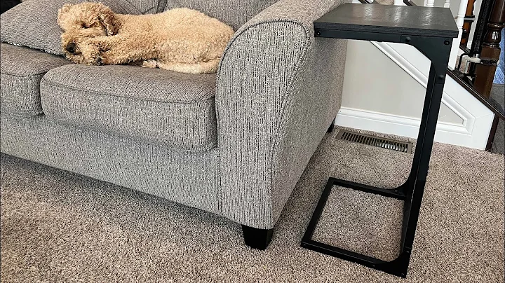 VASAGLE C-Shaped End Table/Side Table for Sofa