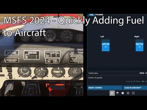 MSFS 2024 - Quickly Adding fuel to Aircraft