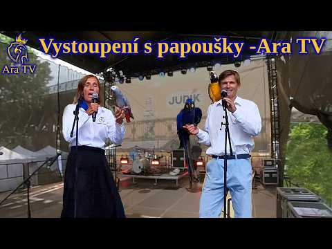 800 - Vystoupení Ara TV s papoušky z Království papoušků - Bezva Fest Litoměřice