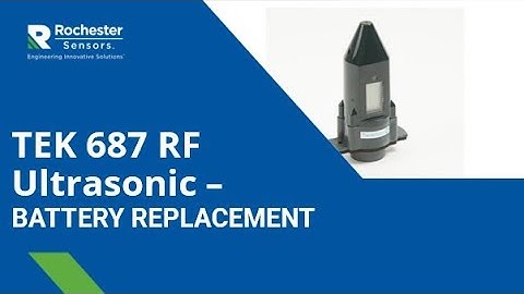TEK 687 RF Ultrasonic Monitor Battery Replacement Video