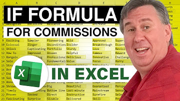 Excel - An IF Formula for Commissions - Excel - Episode 1677