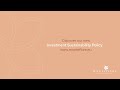 Montefiore investment sustainability policy
