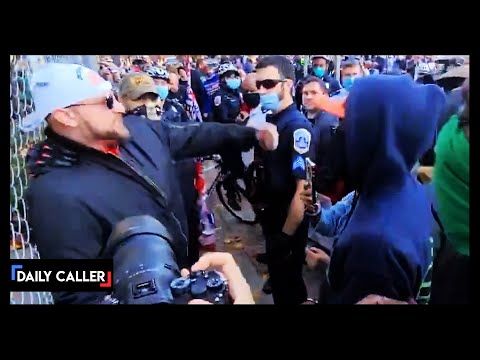 Clashes Break Out In BLM Plaza On The Eve Of March For Trump