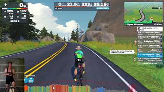 Zwift Club Ladder Unchained VS Larikins on Watopia Figure 8 Reverse