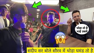 @SandeepSeminars Ne Ye Kya Boldiya - @souravjoshivlogs7028 Reaction #shorts #souravjoshivlogs