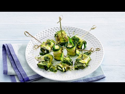 Lemon-basil zucchini rolls – Savory