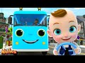 Baby Drives The Bus | Wheels On The Bus + More Nursery Rhymes &amp; Kids Songs | Minibus