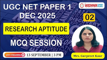 UGC NET Paper 1 Dec 2025 | Research Aptitude MCQ Practice | Live Session #2