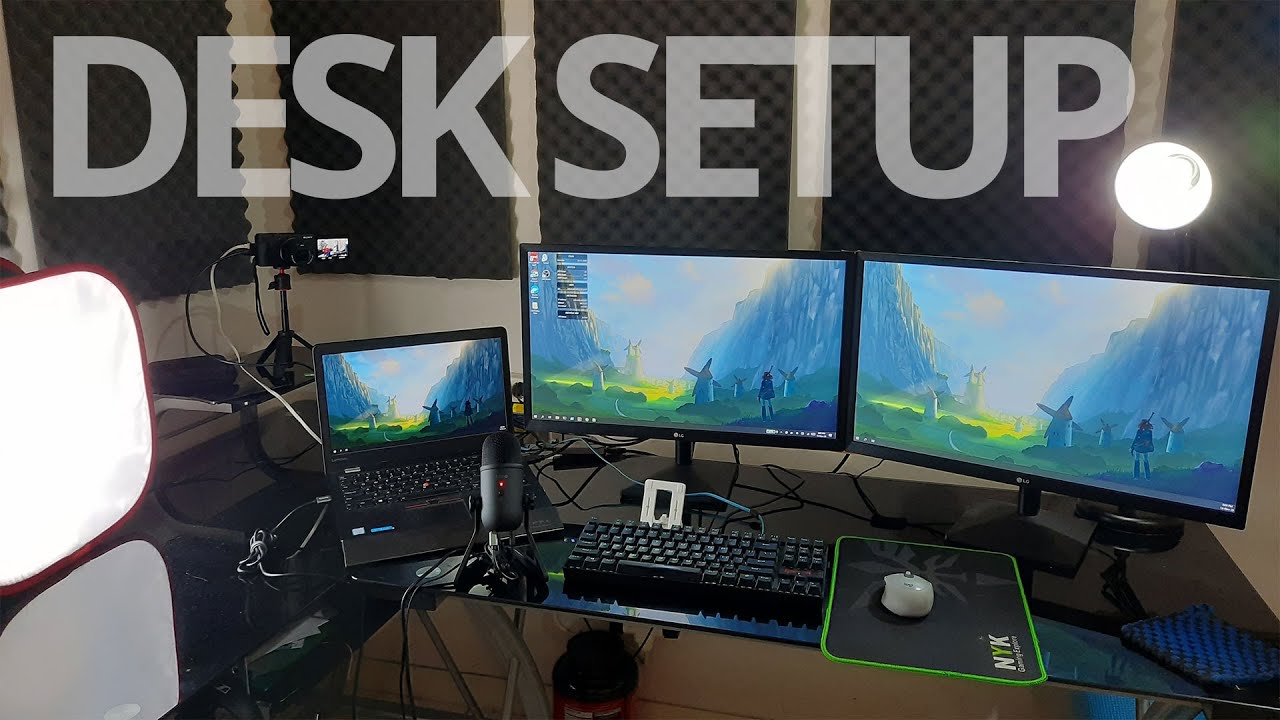 DESK SETUP 2020 - programmer, developer, & youtuber setup - YouTube