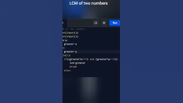 LCM of two numbers | Python Code #shorts #python #coding