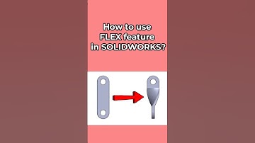 How to use the FLEX feature in SOLIDWORKS? #solidworks#tutorial#mechanical#engineering#cad#design