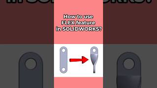 How to use the FLEX feature in SOLIDWORKS? #solidworks#tutorial#mechanical#engineering#cad#design Wealth