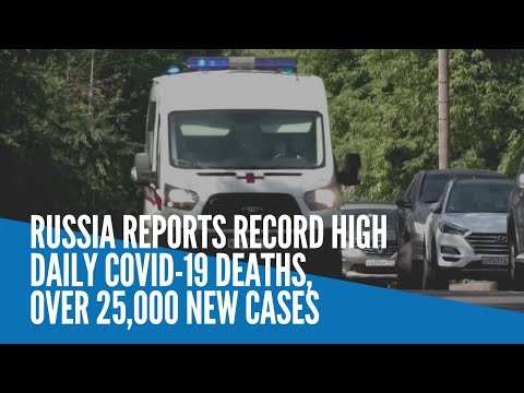 Russia reports record high daily COVID-19 deaths, over 25,000 new cases
