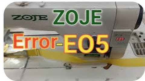 Zoje sewing machine error e5 #zoje #error e05 #zoje A6000D#error e05 #new zoje #how #to #zoje #jack