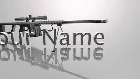 Cinema 4D Sniper Rifle Intro/Template