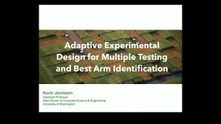 UWECE Research Colloquium: January 14, 2020 - Kevin Jamieson, University of Washington