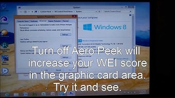 How to find Windows 8 System Info, Increase system performance, and other things.