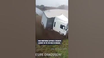 #Road monitoring captures a dramatic #accident on the #E85 road in #Romania