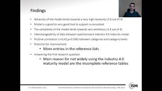 Investigation on the acceptance of an Industry 4.0 maturity model and improvement possibilities
