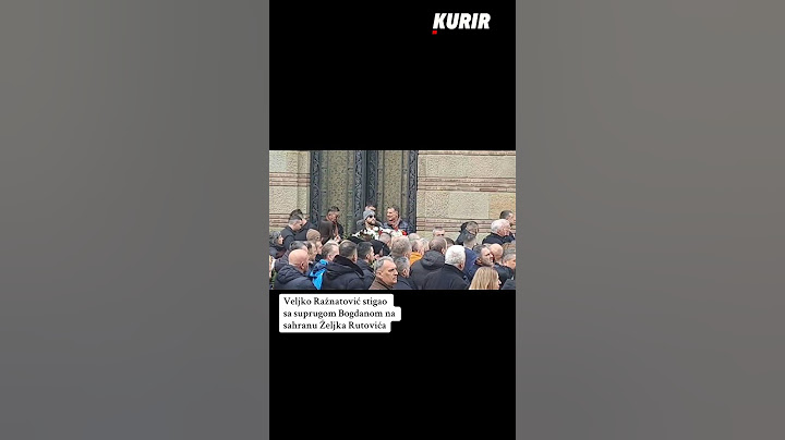 Veljko Ražnatović na sahrani Željka Rutovića