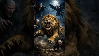 “4 Vampires Attacked the Lion… Big Mistake!” 🦁🧛‍♂️