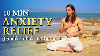 10 Minute Anxiety Relief Breathwork | Double Inhale Technique by Breathe With Sandy 44,314 views 3 months ago 13 minutes, 31 seconds