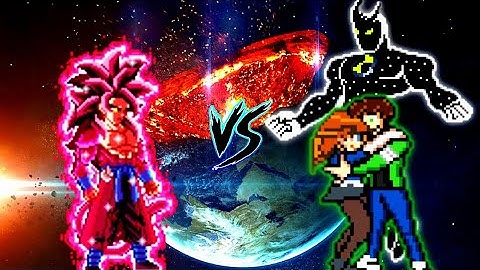Xeno Goku V3 OP (all form) VS Ben 10 S3 V4 OP (all form) in Jump Force Mugen