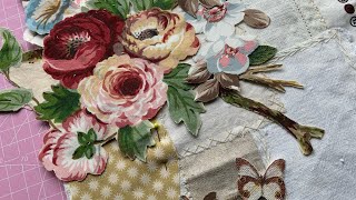A new project | Slow Stitch Collage #slowstitch #slowstitching #applique