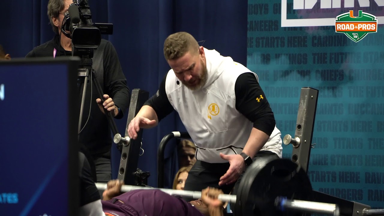NFL Combine Jaquan Johnson Bench Press 3.3.19 YouTube
