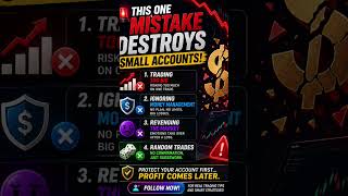 This one Mistake Destroy small accont #Forex#trading#smartmoney #XAUUSD#ICT#prive action