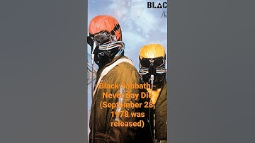Thumbnail of 45th anniversary of album "Never Say Die" Black Sabbath