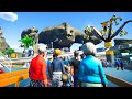 Planet Coaster - Theme Park vs Giant Rock Golem!