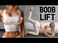 10 MIN BOOB LIFT Chest Workout - 12 Exercises to Lift Your Breast Naturally, No Equipment, At Home