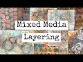 How to create layered mixed media backgrounds