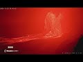 勢いよく噴き上がる溶岩、米ハワイのキラウエア火山で観測
