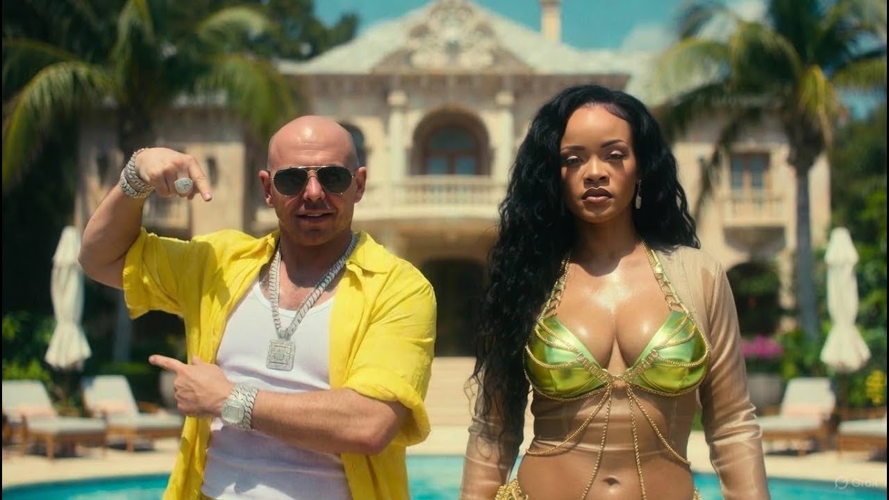 Pitbull.Rihanna-Midnight on Fire(official lyrics)