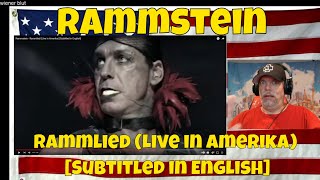 Rammstein - Rammlied (Live in Amerika) [Subtitled in English] - REACTION - Sickest Entrance !!!